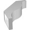 Ekena Millwork 5 1/2-in. W x 20-in. D x 28-in. H Funston Architectural Grade PVC Knee Brace BRCP055X20X28FST - alternate 5